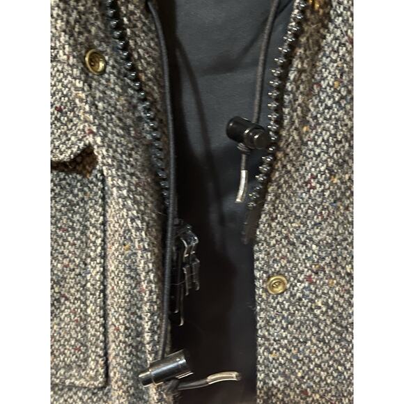 WOOLRICH Woman Vintage 80s Wool Tweed Coat Jacket Women’s Medium Made In USA Zip - Picture 11 of 14